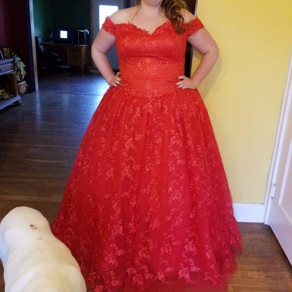 Red Prom Dress - Picture 2 of 4